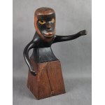 Sculpture Figure in the style of Ernst Ludwig Kirchner, 1925, German Expressionism, Signed RK.