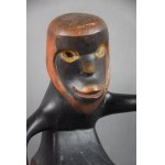 Sculpture Figure in the style of Ernst Ludwig Kirchner, 1925, German Expressionism, Signed RK.