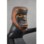 Sculpture Figure in the style of Ernst Ludwig Kirchner, 1925, German Expressionism, Signed RK.