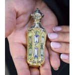 Perfume bottle, Silver, enamel, France, 19th century.