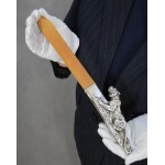 Paper Knife with Tiger, Silver, 1930s.