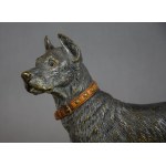 Viennese bronze, Hunting Dog, ca. 1900 Signed