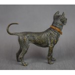 Viennese bronze, Hunting Dog, ca. 1900 Signed