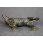 Viennese bronze, Hunting Dog, ca. 1900 Signed