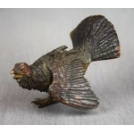 Viennese bronze, "Grouse," polychrome bronze, circa 1900.