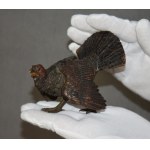 Viennese bronze, "Grouse," polychrome bronze, circa 1900.