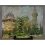 AN, "View of the Mosque," Polish painter, 1930s.