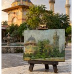 AN, "View of the Mosque," Polish painter, 1930s.