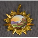 Freemasonry, Polish Freemasonry, Order of the Lodge of the Rising Sun + Songbook + pouch + sash, Lomza 1816. UNIQUE