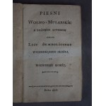 Freemasonry, Polish Freemasonry, Order of the Lodge of the Rising Sun + Songbook + pouch + sash, Lomza 1816. UNIQUE