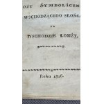 Freemasonry, Polish Freemasonry, Order of the Lodge of the Rising Sun + Songbook + pouch + sash, Lomza 1816. UNIQUE