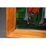Janina CZECH-KAPŁAN (1916-2005), Robbers, painting on glass, Zakopane