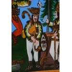 Janina CZECH-KAPŁAN (1916-2005), Robbers, painting on glass, Zakopane