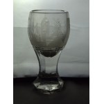 Masonic Cup, glass, 19th century. Freemasonry