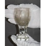 Masonic Cup, glass, 19th century. Freemasonry