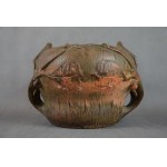 Waclaw BĘBNOWSKI (1865-1945), Vase with olive leaves, ceramic, ca. 1914.