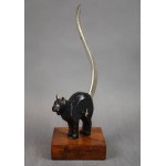 Sculpture "Nasty Cat" Art Deco, Poland, Borderlands, 1938 Morszczyn Zdrój