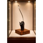 Sculpture "Nasty Cat" Art Deco, Poland, Borderlands, 1938 Morszczyn Zdrój