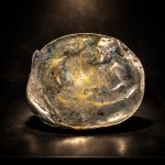 Art Nouveau business card holder, designed by Apoloniusz Kędzierski, bronze