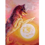 Anna PRZYBYŁEK (b. 1997), Sköll and Hati, diptych, 2024