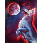 Anna PRZYBYŁEK (b. 1997), Sköll and Hati, diptych, 2024