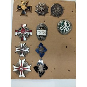 Poland, batch of ten regimental badges