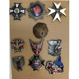 Poland, batch of ten regimental badges