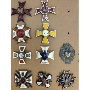 Poland, batch of ten regimental badges