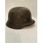 Germany III Reich, M.40 helmet with white camouflage.