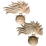 CCRR, lot de deux frises métalliques