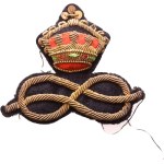 House of the Duke of Aosta, cloak collar with metal crowns and frieze