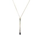 Gold-plated necklace Three matches / Marek Piekarczyk