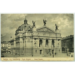 Postkarte - Lemberg. Lemberg. Stadttheater - 1906