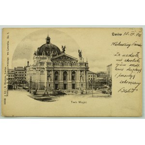 Postcard - Lviv. City Theater - 1902