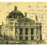 POCZTÓWKA - Lwów. Lemberg. Teatr Miejski - 1902