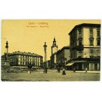 Postcard - Lviv. Lemberg. Maryacki Square - 1908