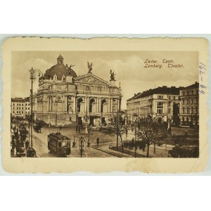 Postkarte - Lemberg. Theater - 1915