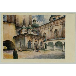 POCZTÓWKA - Lwów. Dziedziniec Cerkwi Wołoskiej - ca 1920