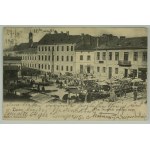 Postcard - Lviv. Strzelecki Square during the market - 1903