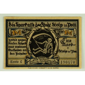 NOTGELD - Stolp. Slupsk - Replacement banknote - ca 1920