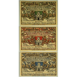 NOTGELD - Zülz. White - Set of replacement banknotes - 1921