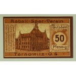 NOTGELD - Tarnowitz. Tarnowskie Góry - Banknot zastępczy 50 Pfennige - 1921