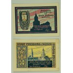 NOTGELD - Freiburg in Schlesien. Swiebodzice - Set of replacement banknotes - 1921