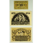 NOTGELD. Waldenburg in Schlesien. Waldenburg - Set of replacement banknotes - 1920