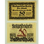 NOTGELD. Waldenburg in Schlesien. Waldenburg - Set of replacement banknotes - 1920