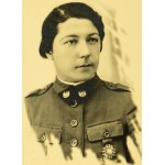 Legitimation of Instructor of Women's Military Training. Janina Kalinowska - 1939 [Lviv Eagle Badge].