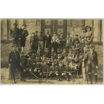 PHOTOGRAPHY - Fourth Kowel Scout Troop - Kowel 1927 [uniforms, badges, scout, banner, Borderlands, very rare].