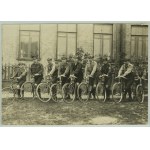 PHOTOGRAPHY - Scouts on bicycles - Kowel 1925 [uniforms, badges, scout, Borderlands, very rare].