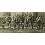 PHOTOGRAPHY - Scouts on bicycles - Kowel 1925 [uniforms, badges, scout, Borderlands, very rare].
