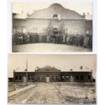 Set of two photographs. New slaughterhouse in Kowel 1924 - [11x22 cm, building, Police, General, Second Republic].